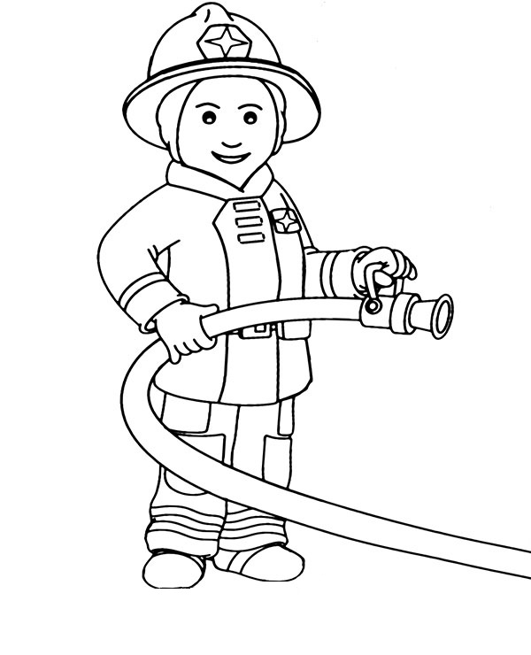 Pan Strażak kolorowanki